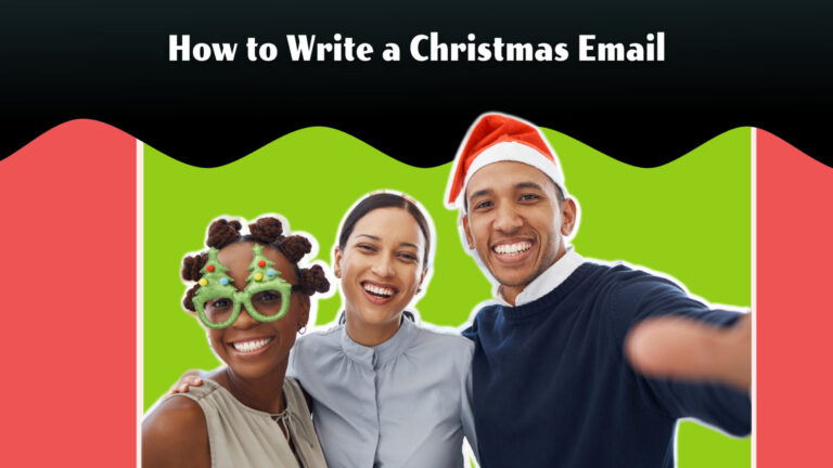 How to write a Christmas email