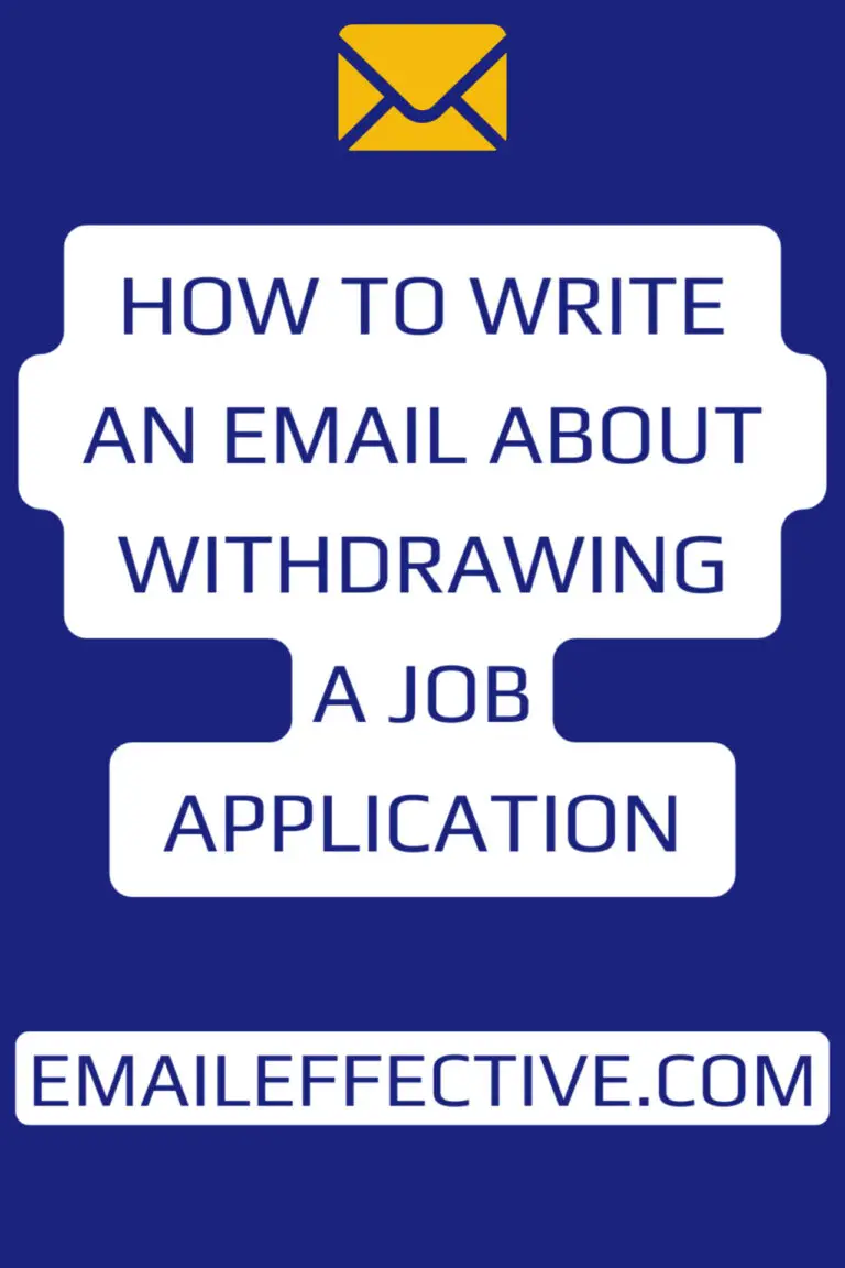 How to Write an Email Withdrawing a Job Application
