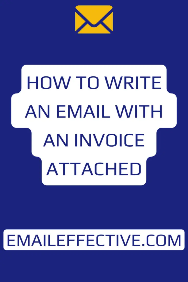 How to Write an Email with an Invoice Attached