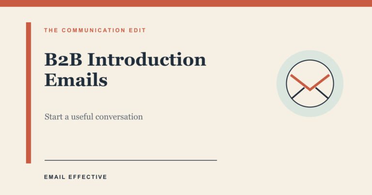 Featured graphic for b2b introduction email templates for new prospects
