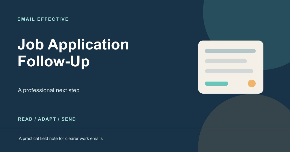 Featured graphic for how to follow up after a job application