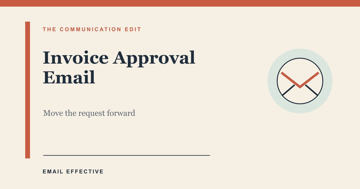 Featured graphic for invoice approval request email templates